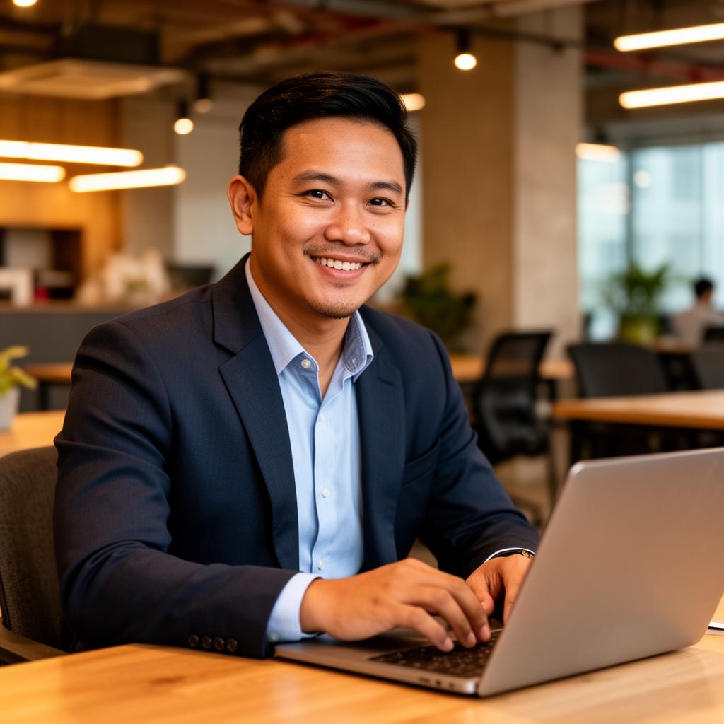 Filipino professional overwhelmed by messages